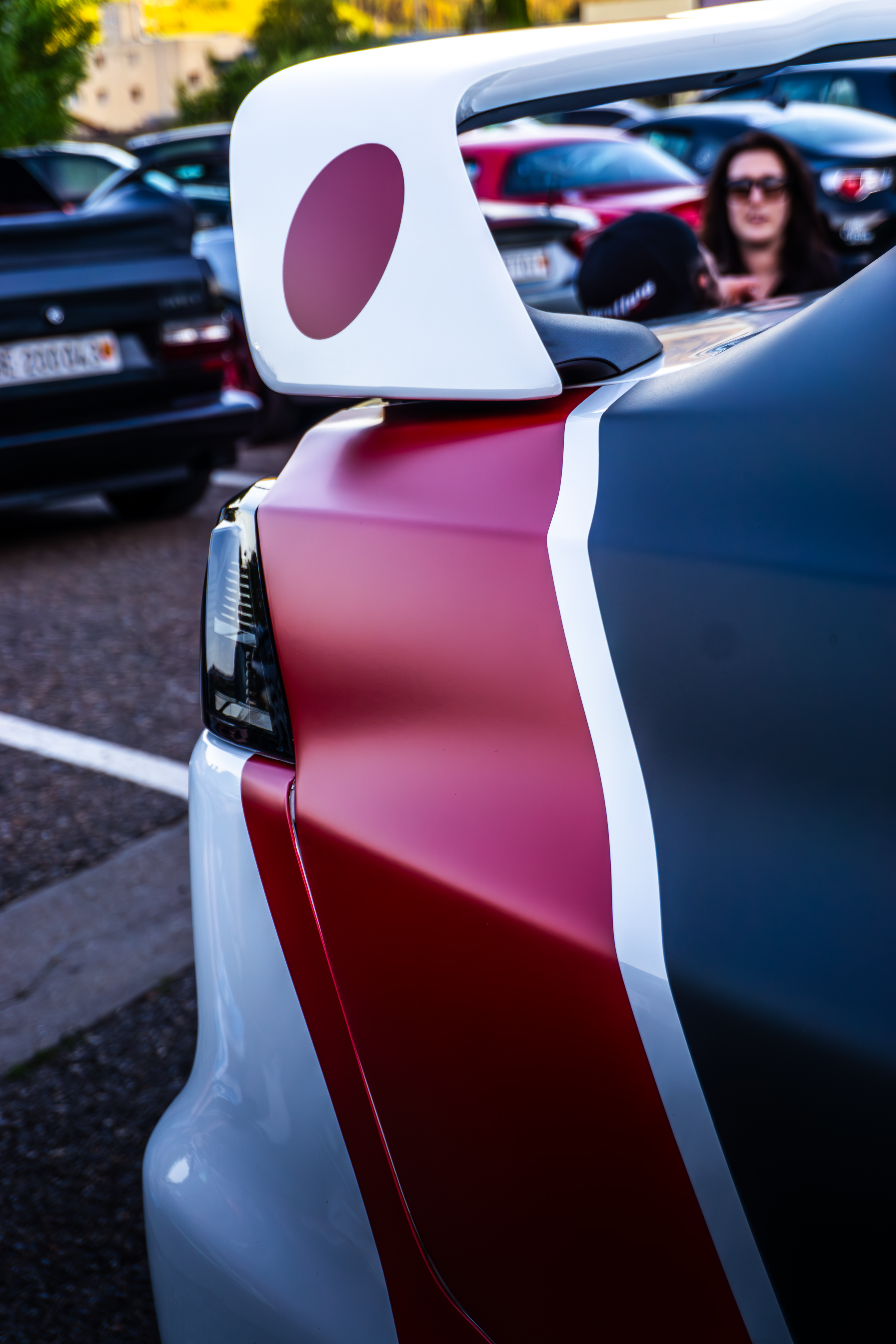 tuned Mitsubishi Evolution Side 3/4 Back View